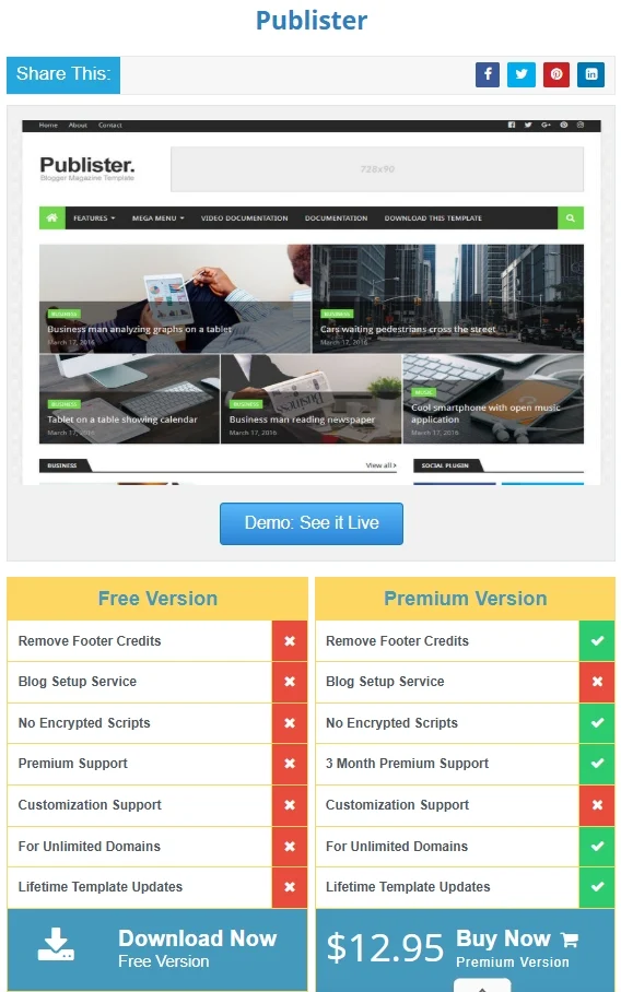free blogger themes